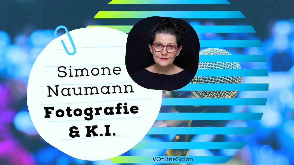 Ankündigung Online Gespräch Fotografie und KI mit Doris Schuppe 